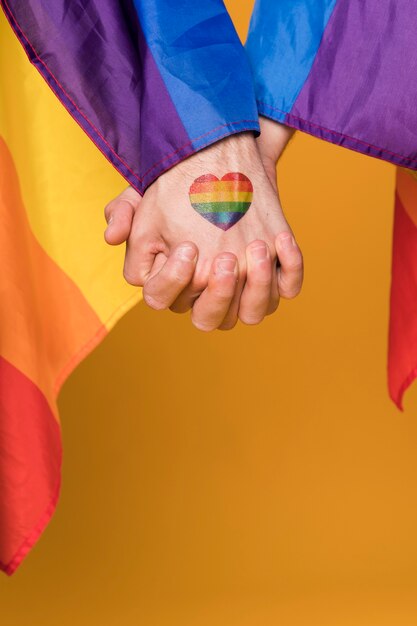 gay pair holding hands