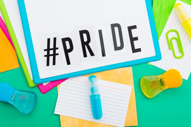 Gay pride concept stationery papers
