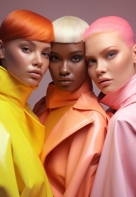 gen z person exploring absurdist fashion and beauty
