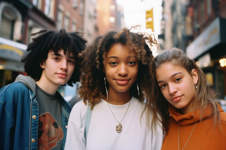 Free Photo gen z person exploring absurdist fashion and beauty