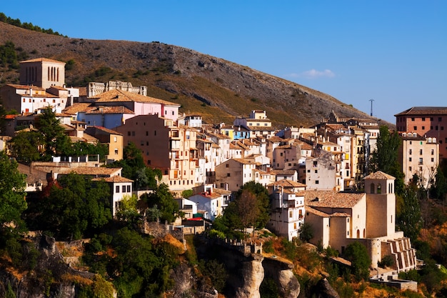 General view of Cuenca  in summer day