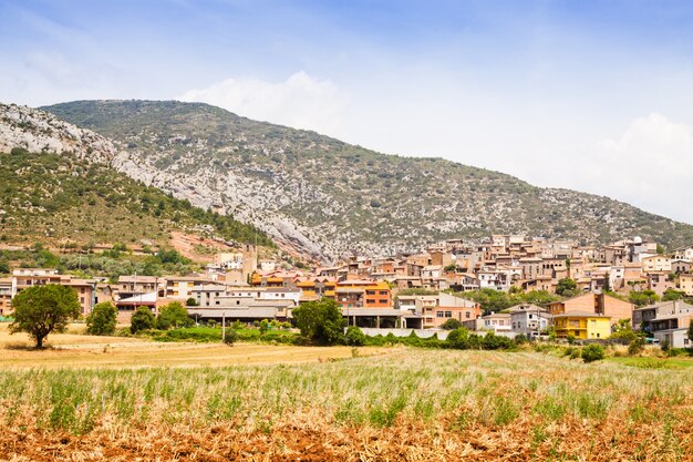 General view of old catalan village. Coll de Nargo