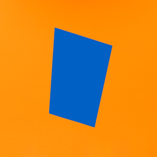 Geometric shapes on orange background