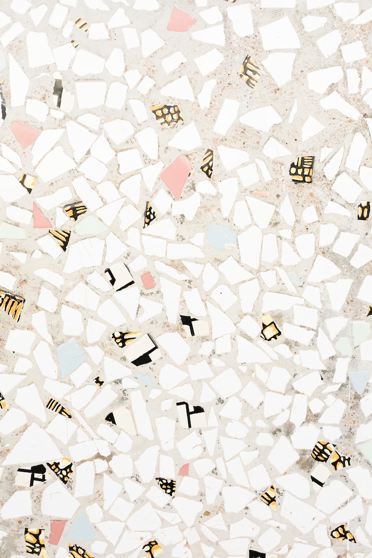 Free Photo geometric stones surface in cement