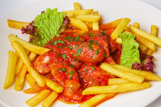 Foto gratuita currywurst tedesco