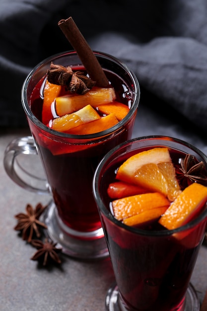 German Glühwein, also known as mulled wine or spiced wine