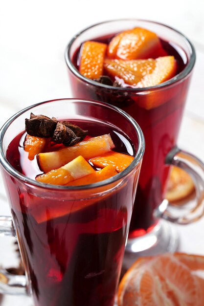 German Glühwein, also known as mulled wine or spiced wine