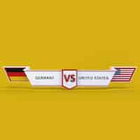 Free photo germany vs united states