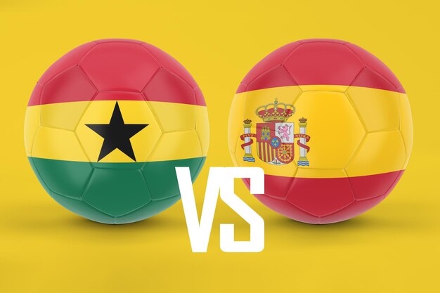 Ghana VS Spain Football