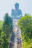 Free photo giant buddha statue