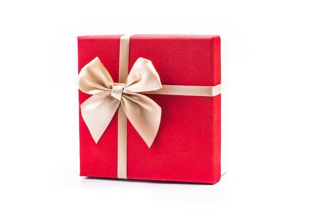 Gift box on white background