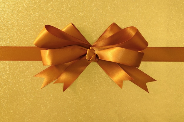Gift golden ribbon