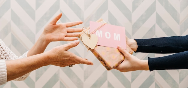 Gifting concept for mothers day