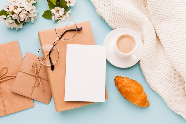 Gifts and greeting card for morning surprise
