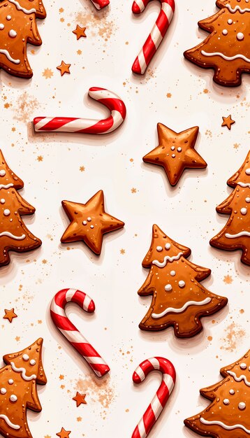 ginger bread  background illustration