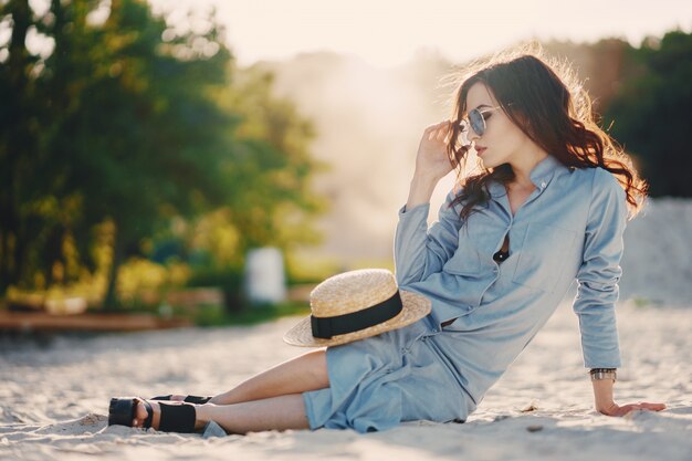 girl on the beach