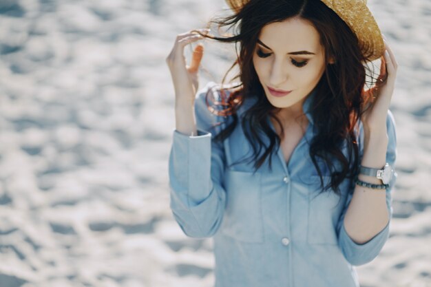 girl on the beach