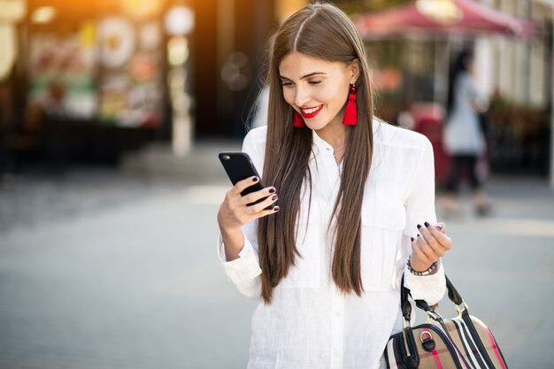 Girl in a blouse