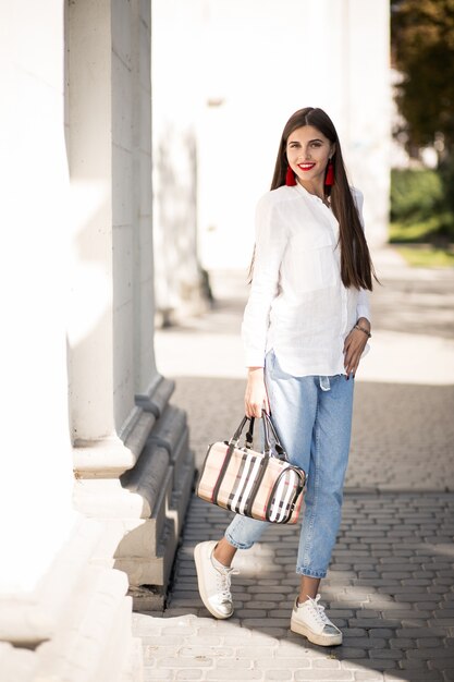 Girl in a blouse