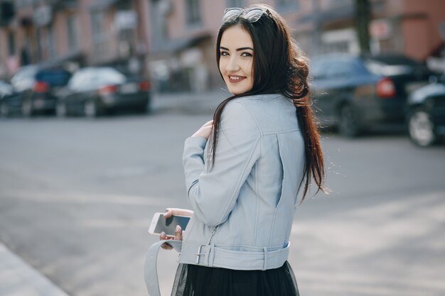 girl in city