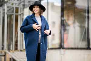 Free photo girl in a coat