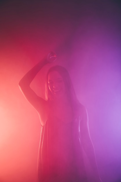 Girl dancing in club