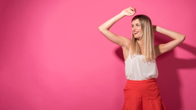 Girl dancing at a party