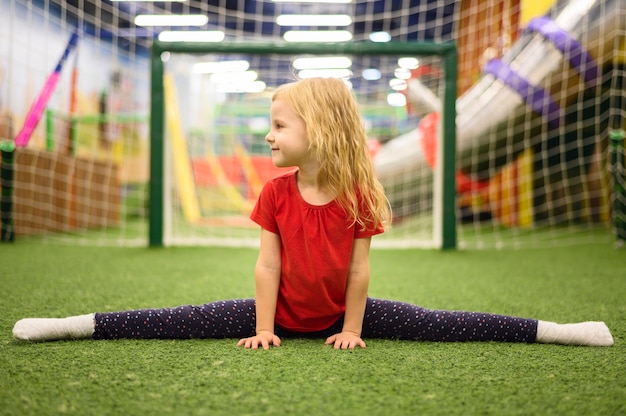 Girl doing a split full shot