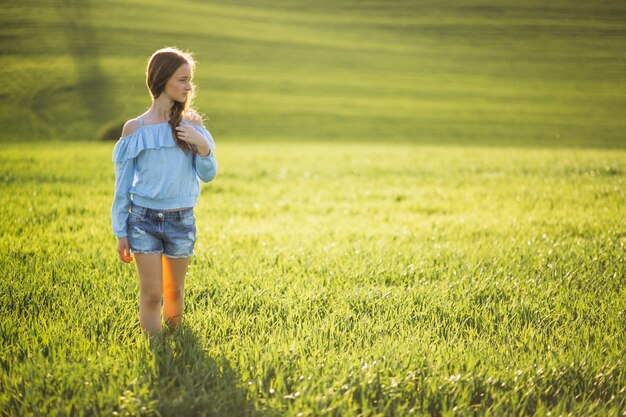 Girl in field