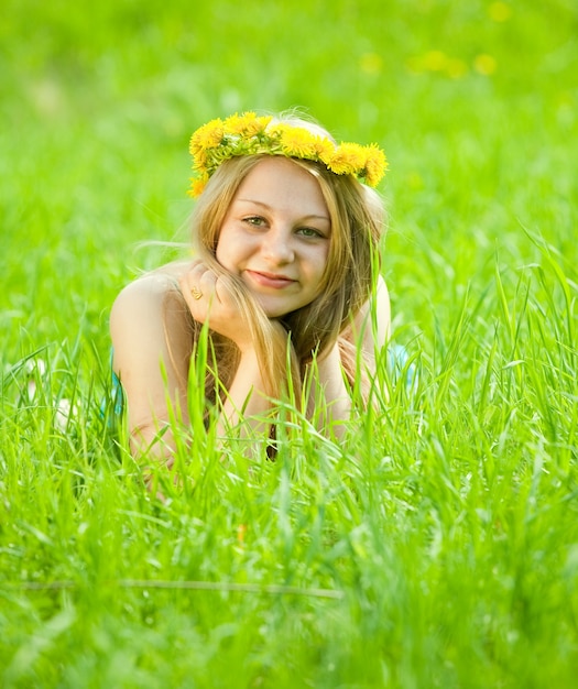 girl in meadow