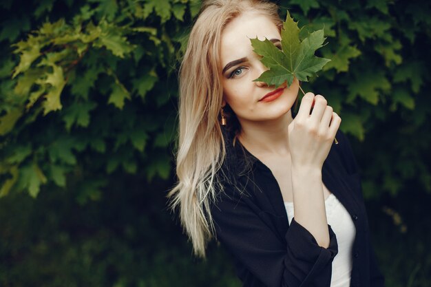 Girl in a park