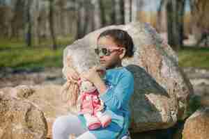 Free photo girl in park