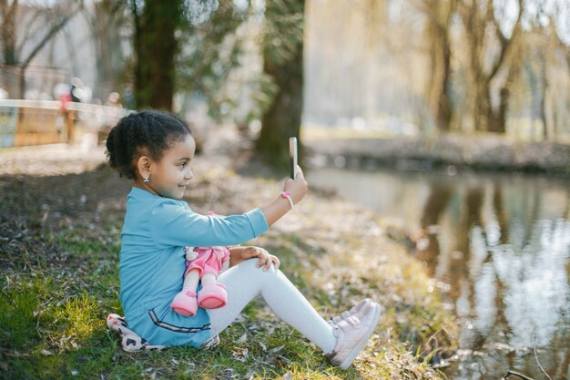 girl in park