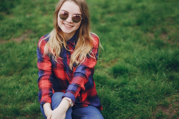 girl in park