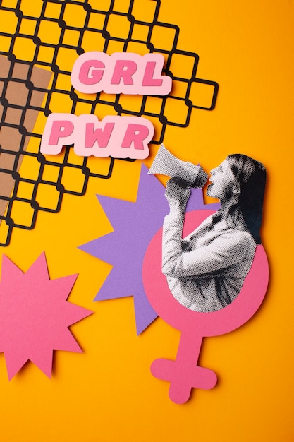 girl powers stilll life design