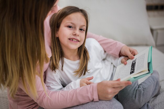 Girl reading a book