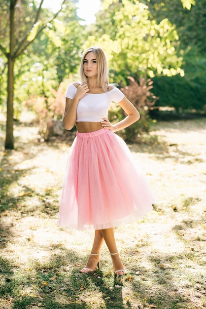 girl in skirt