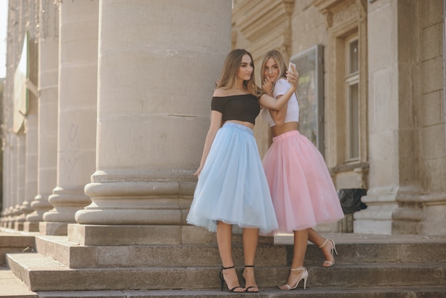 girl in skirt