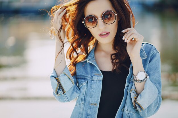 girl in sunglasses