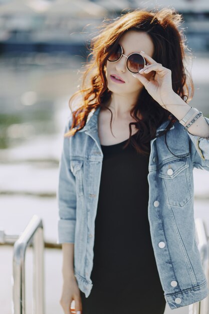 girl in sunglasses