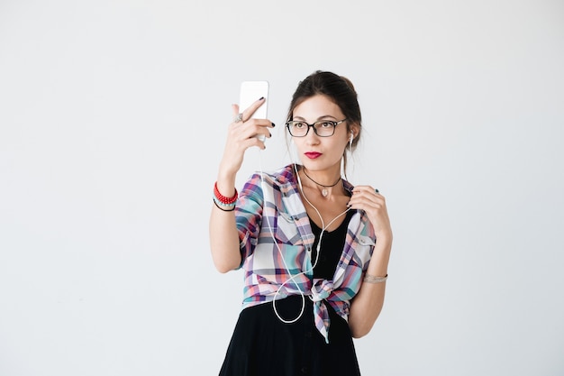 Girl taking a selfie