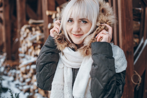 Free photo girl in winter