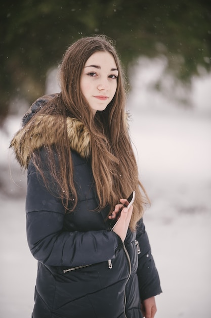 girl in winter