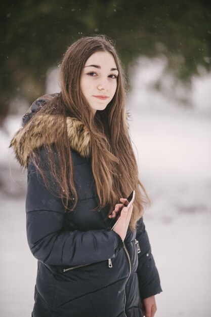 girl in winter