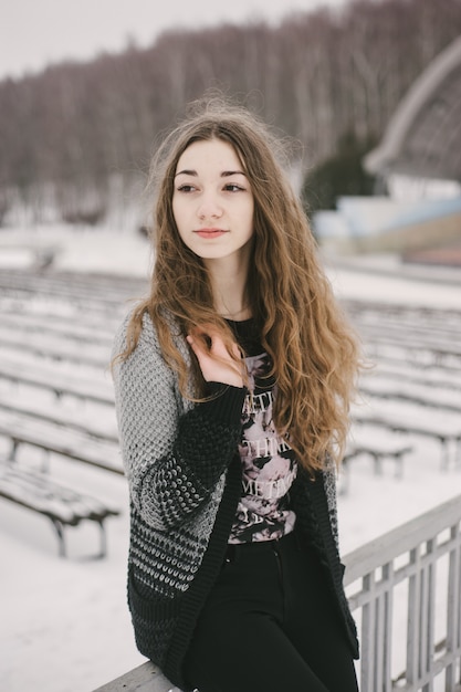 girl in winter