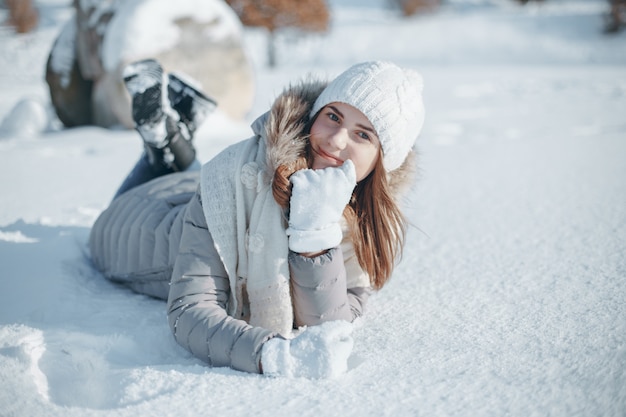 girl in winter