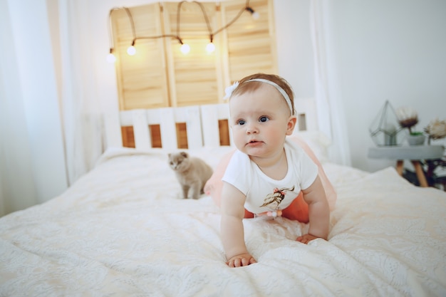 girl with cat