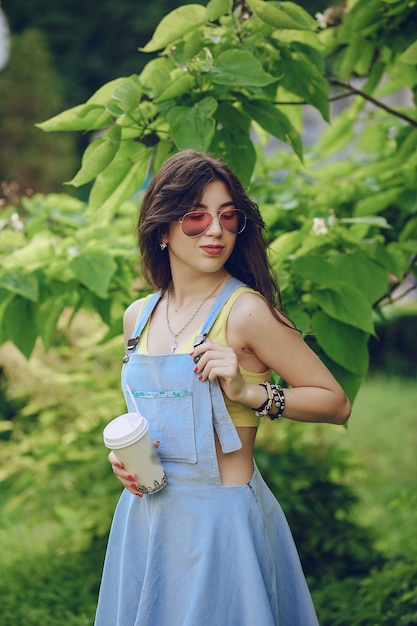 girl with coffee