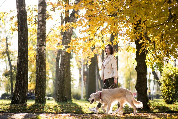 Girl with dog