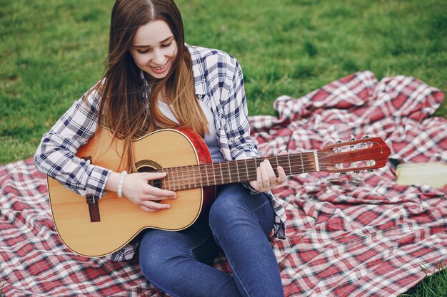 Girl with a guitar